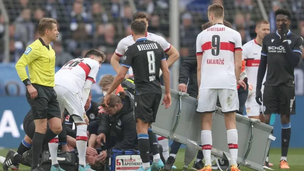 إصابة "خطيرة" في الرأس تبعد لاعب أرمينيا بيلفيلد الألماني لفترة غير معلومة