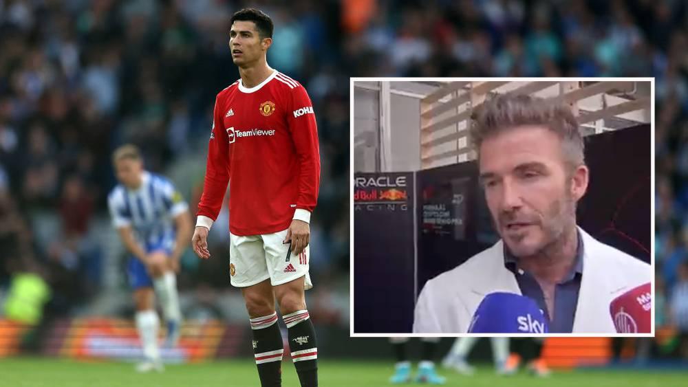 بيكهام يُقدم "نصيحة" لكريستيانو رونالدو بشأن مستقبله في مانشستر يونايتد