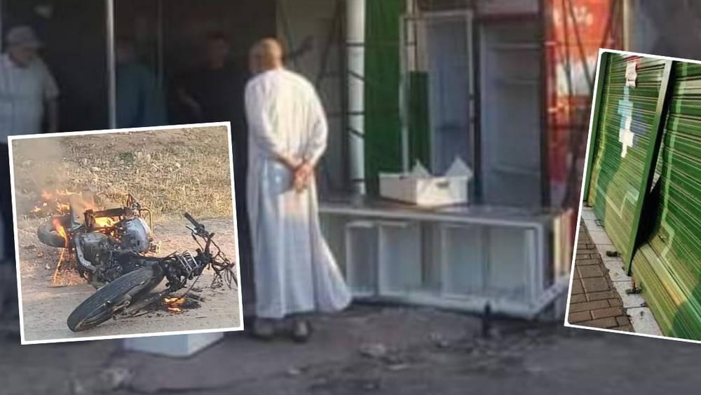 أعمال شغب وتخريب في شوارع مدينة خريبكة بعد مباراة الرجاء وسريع واد زم!