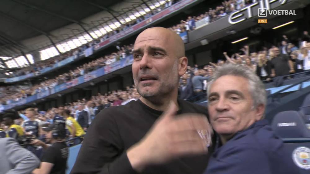 غوارديولا يذرف الدموع بعد إحرازه للقب الدوري للمرة 10 في مسيرته كمدرب