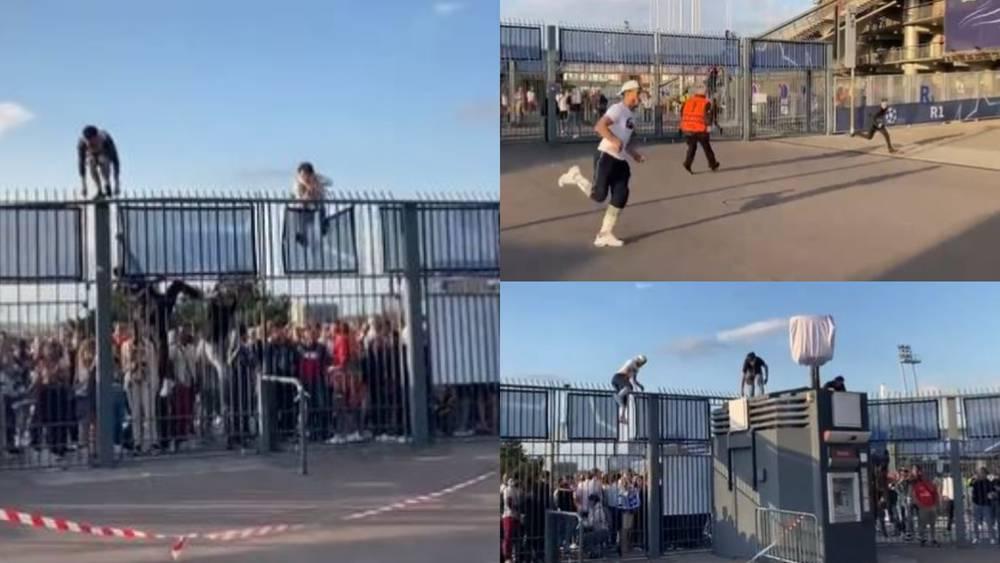 نهائي دوري الأبطال/ بالفيديو.. "انفلات أمني" وجماهير تحاول اقتحام الملعب بالقوة!