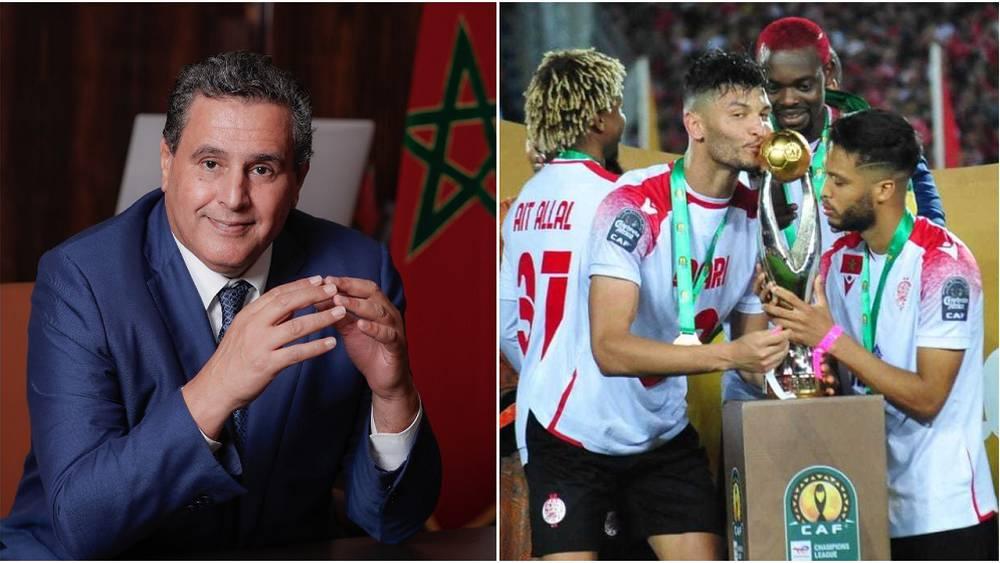 عزيز أخنوش: "أهنئ الوداد الرياضي ومشجعيه بعد تتويجهم بدوري أبطال أفريقيا للمرة الثالثة في تاريخهم"