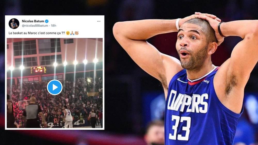 نيكولاس باتوم أحد نجوم الـnba مشيدا بأجواء إحدى مباريات البطولة المغربية لكرة السلة: "هل هكذا تُلعب هذه الرياضة في المغرب؟"