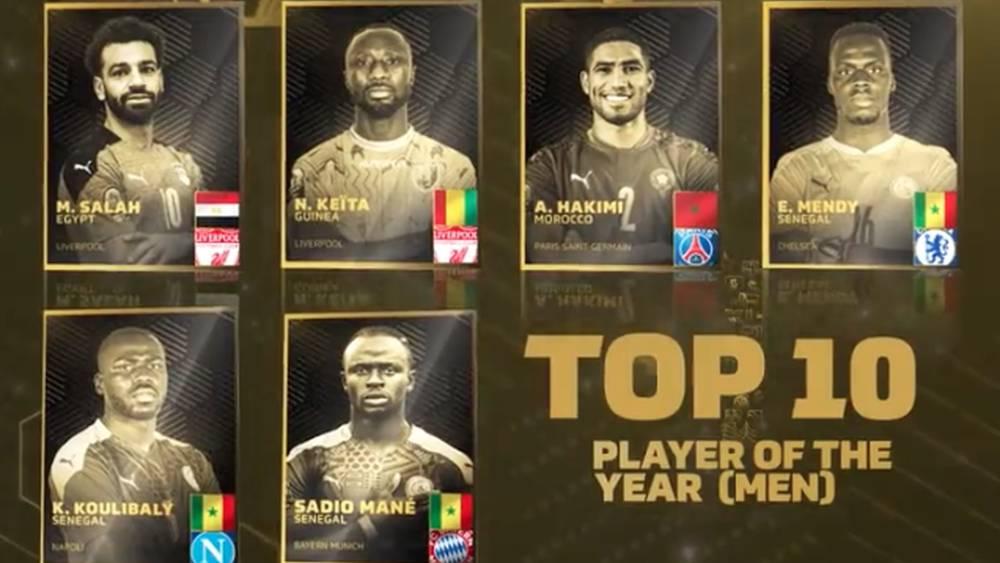 جوائز الكاف/ بعد إعلان القوائم النهائية.. حكيمي متواجد ضمن أفضل 10 لاعبين في أفريقيا