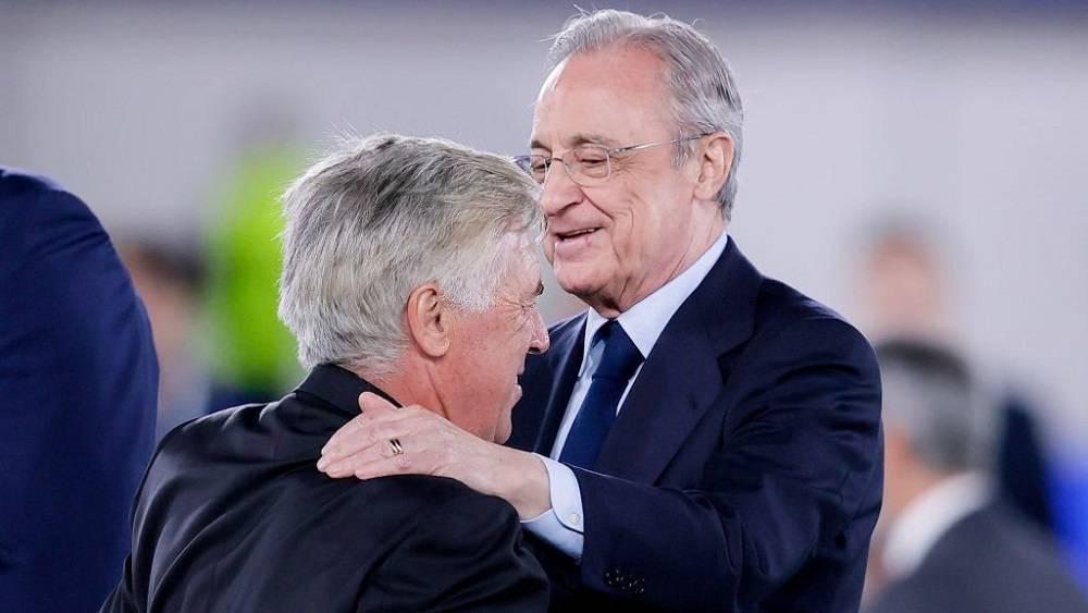 فلورنتينو بيريز: "أنشيلوتي يدير ريال مدريد بشكل جيد للغاية"