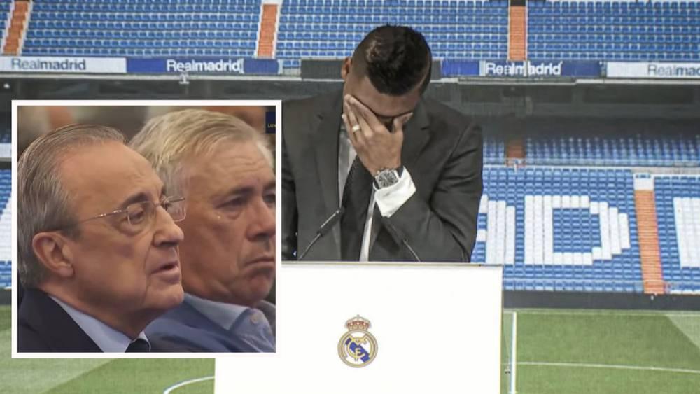 فيديو/ كاسيميرو يودع ريال مدريد "باكيًا" وأنشيلوتي لم يتمالك دموعه أمام الحضور
