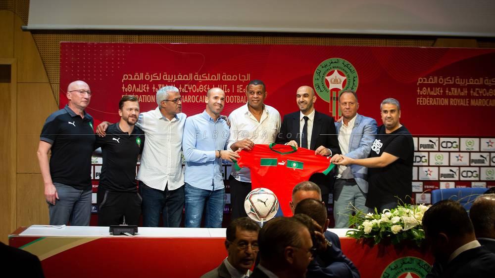 الركراكي: "طاقمي المساعد يتكون من بنمحمود وأمزين ومدرب الحراس الحراق بالإضافة للمعد البدني إيدو غونزاليس"