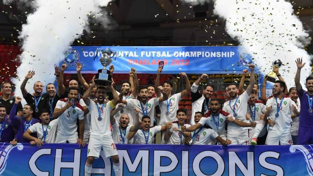 المنتخب المغربي لـ"الفوتسال" يدخل التاريخ كأول فريق عربي يتوج بلقب "الدوري القاري"