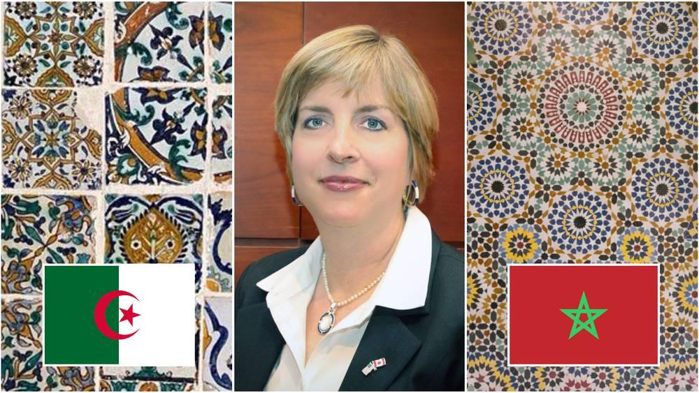 ردًا على محبي "السطو" على "التراث المغربي".. سفيرة الولايات المتحدة الأمريكية بالجزائر تنشر صورة "الكارلاج" لتوضيح الفارق بينه وبين "الزليج"