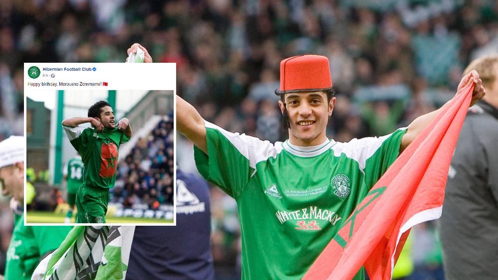 نادي هيبرنيان الأسكتلندي يحتفي بعيد ميلاد لاعبه السابق المغربي مروان زمامة