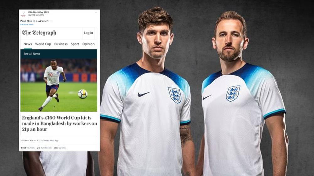 نشطاء يردون على حملة الغرب ضد مونديال قطر حول حقوق الإنسان: "قُمصان المنتخب الإنجليزي يُصنّعون في بنغلاديش بأجرٍ لا يتعدى دولاريْن في اليوم للعمال"