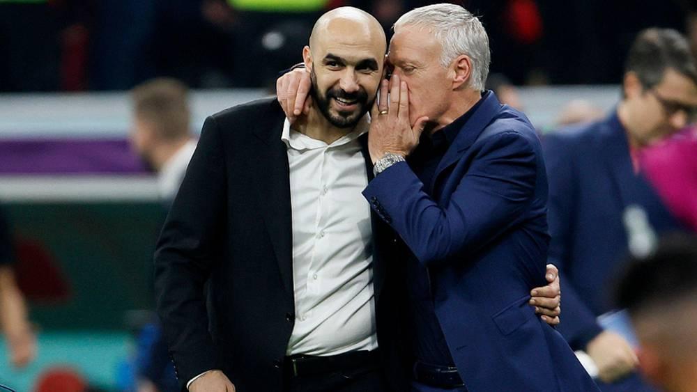 الركراكي: "ديشان يستحق تمديد عقده نظرا للنتائج الذي حصدها لكن ألم يُمضِ سنوات كثيرة مع فرنسا؟"