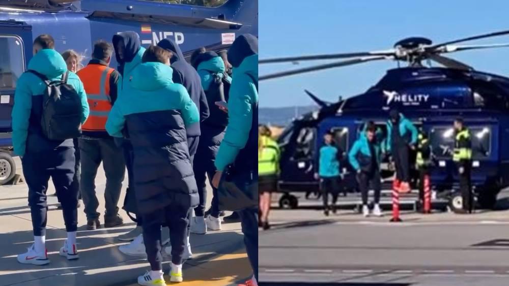 برشلونة يسافر إلى سبتة عبر "الهيليكوبتر" لمواجهة فريقها المحلي في كأس الملك