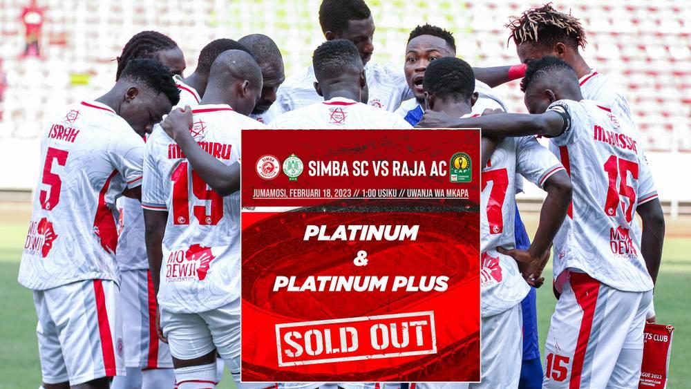 سيمبا التنزاني يعلن نفاد التذاكر المخصصة لجماهيره أمام الرجاء في دوري أبطال أفريقيا
