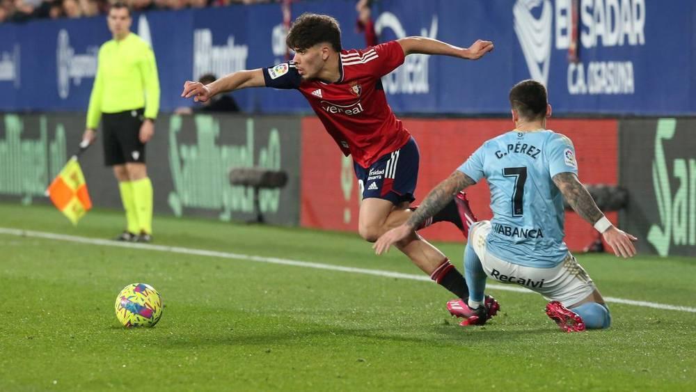 أوساسونا يصدر بلاغاً لـ"طلب توضيح" من الحكام حول هدف الزلزولي الملغي في مباراة سيلتا فيغو