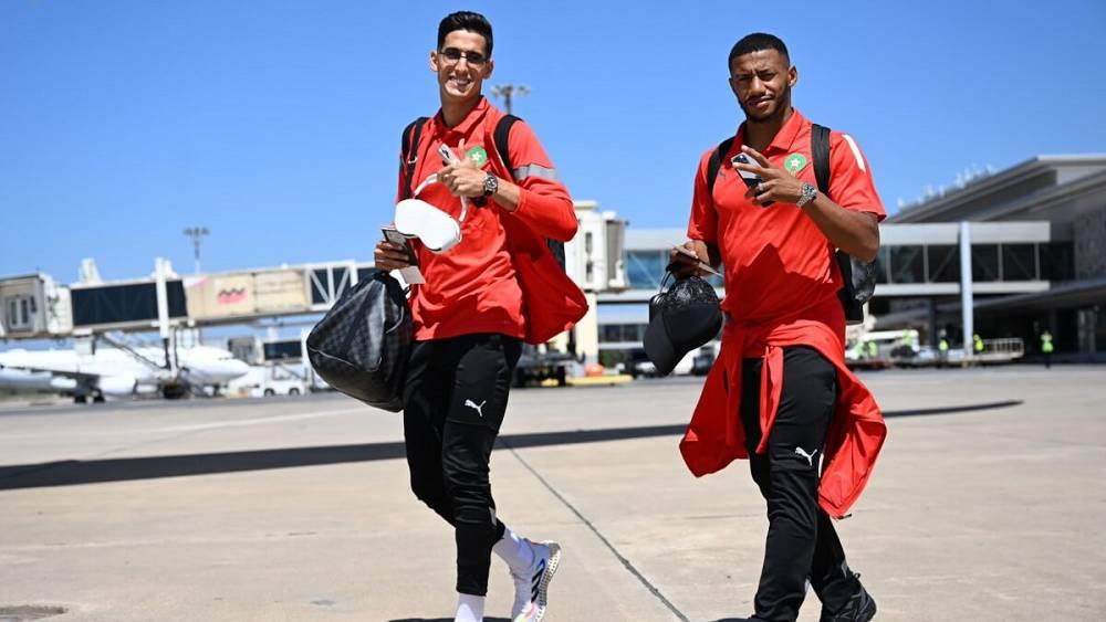 بعثة المنتخب المغربي تتوجه في هذه الأثناء صوب جوهانسبورغ تأهبا لمواجهة جنوب أفريقيا