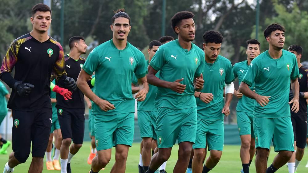 المنتخب المغربي يواصل استعداداته لمواجهة مالي في المربع الذهبي لـ"كان أقل من 23 سنة"