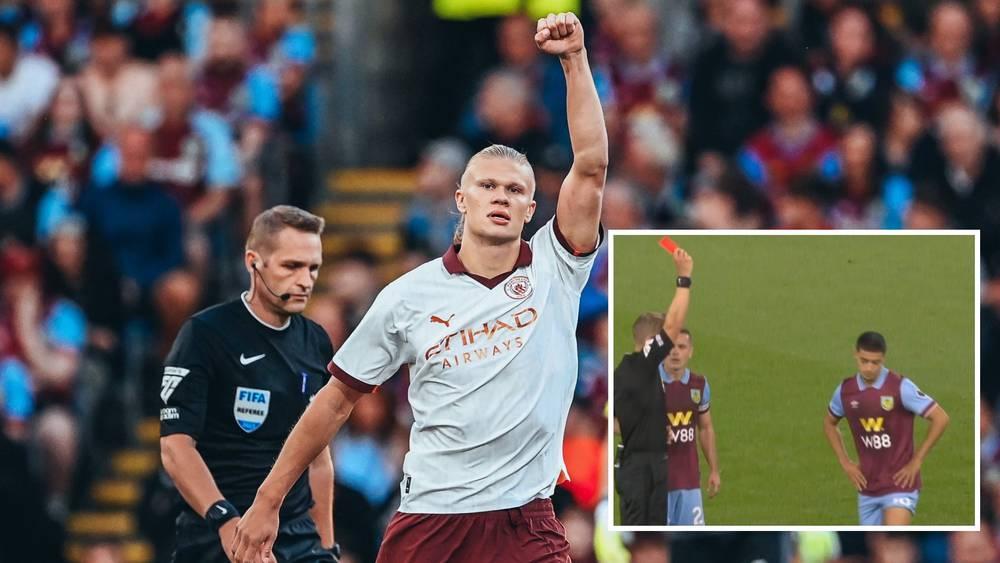 طرد الزروري وتألق هالاند.. مانشستر سيتي يدشن موسم "البريمير ليغ" بفوز على بيرنلي (0-3)