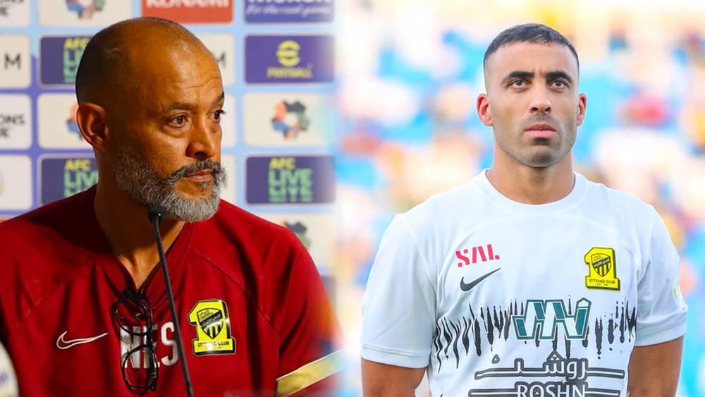 سانتو (مدرب الاتحاد): "حمد الله في المستشفى حاليا.. سيجري فحوصات بعد إصابته في الكتف وسنحدد مدة غيابه لاحقا"