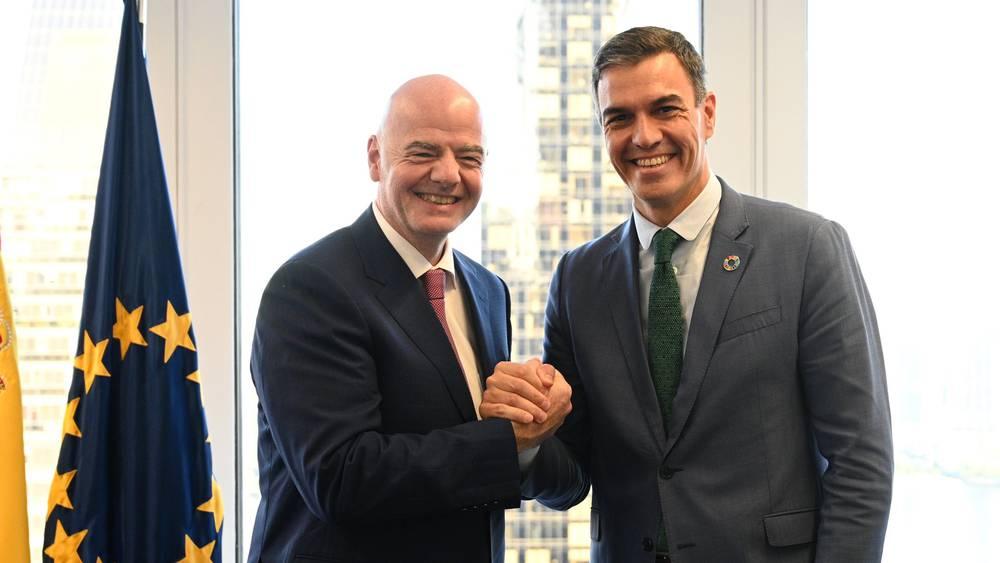 CdM 2030 - Pedro Sanchez, soutient la candidature conjointe