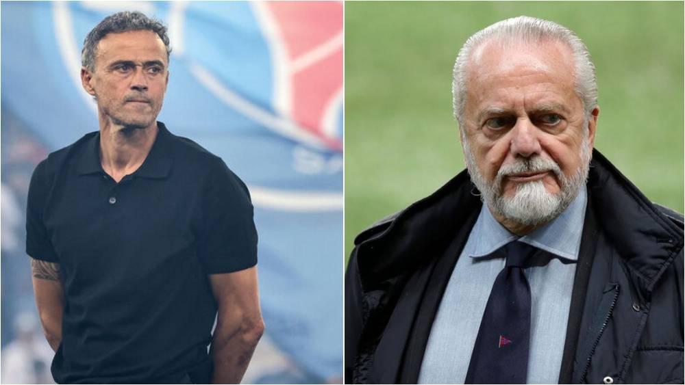 رئيس نابولي "ساخرا": "اتصلت بإنريكي في يونيو ولحسن الحظ أنه ذهب إلى سان جيرمان.. انظروا إلى نتائجه الآن مع الفريق"