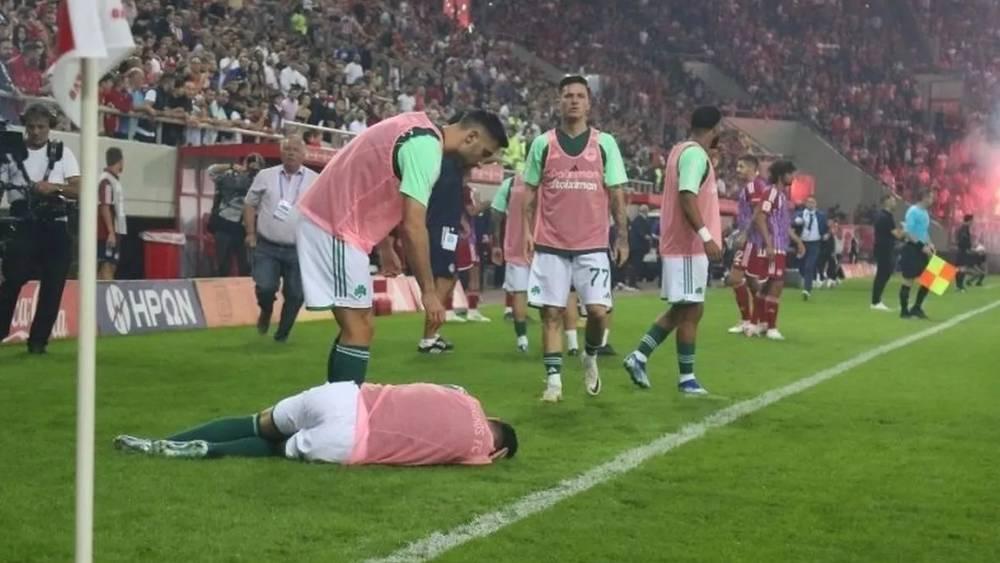 إيقاف مباراة أولمبياكوس أمام باناثينايكوس في الدوري اليوناني بسبب شغب الجماهير ومصيرها سيحدد في المحاكم!