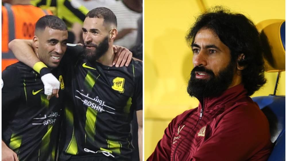 حسين عبد الغني (دولي سعودي سابق): "من مصلحة الاتحاد الاعتماد على بنزيما كأساسي وترك حمد الله في مقاعد البدلاء"