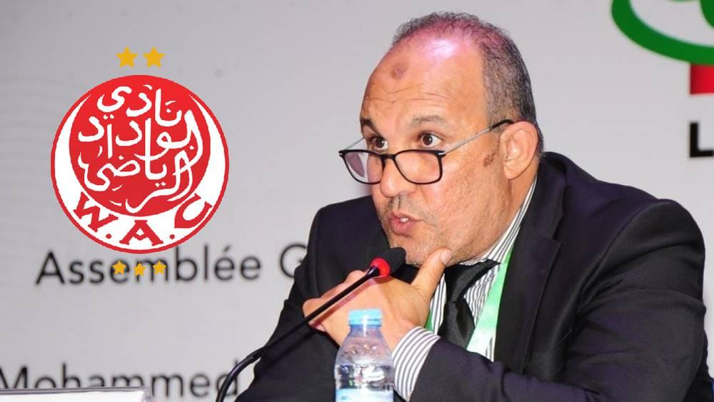 مؤجلات الوداد "صداع" في رأس رئيس العصبة الاحترافية عبد السلام بلقشور