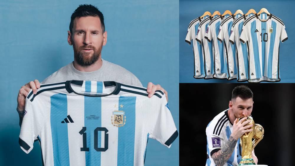عرض 6 قمصان لميسي في مونديال 2022 في مزاد علني تقدر قيمتها بـ 10 ملايين دولار!
