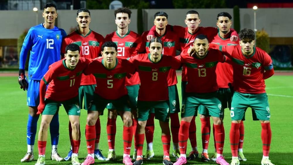 المنتخب المغربي الأولمبي ينتصر وديا على ويلز (2-0)