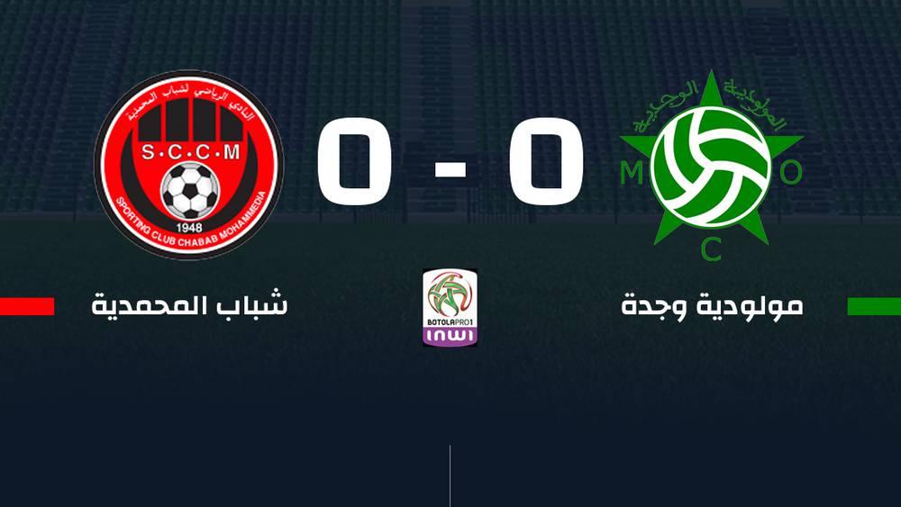 البطولة الاحترافية/ التعادل السلبي يحسم مباراة مولودية وجدة وضيفه شباب المحمدية (0-0)