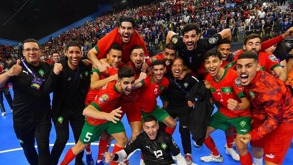 الجامعة تُقيم حفل استقبال على شرف المنتخب المغربي لـ"الفوتسال" بعد تَتويجه بلقب كأس أفريقيا للمرة الثالثة تواليا