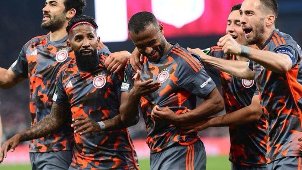الكعبي يُسجل "هاتريك" ويقود أولمبياكوس للفوز على أستون فيلا (2-4) في ذهاب نصف نهائي دوري المُؤتمر الأوروبي