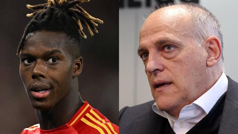 خافيير تيباس (رئيس رابطة الليغا): "برشلونة قريب من التعاقد مع نيكو ويليامز"