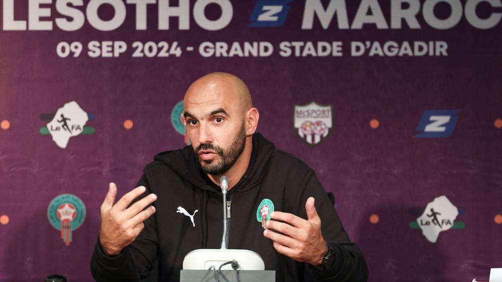 الركراكي: "كان لدينا نقص في العمق الهجومي ومثل هذه المباريات جيدة للاعبين من أجل معرفة مستوى الكرة الأفريقية"