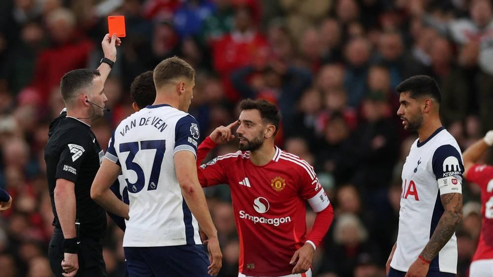 برونو فيرنانديز: "لقد خذلت زملائي ولكنني لم أستحق البطاقة الحمراء"