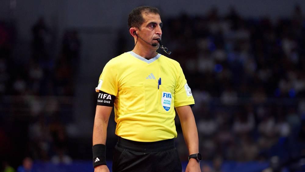 مونديال الفوتسال/ المغربي خالد هنيش حاضر ضمن الطاقم التحكيمي لمباراة البرازيل وأوكرانيا في نصف النهائي