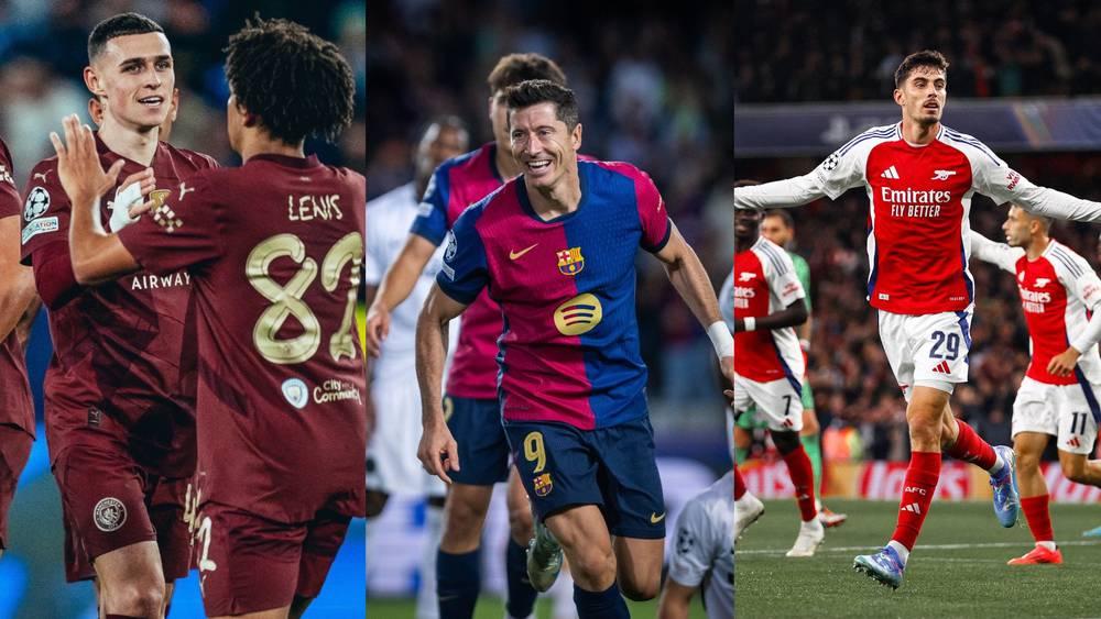 دوري الأبطال/ برشلونة يكتسح يونغ بويز بخماسية وأرسنال ينتصر على ب. سان جيرمان (2-0) وم. سيتي يفوز على سلوفان براتيسلافا برباعية