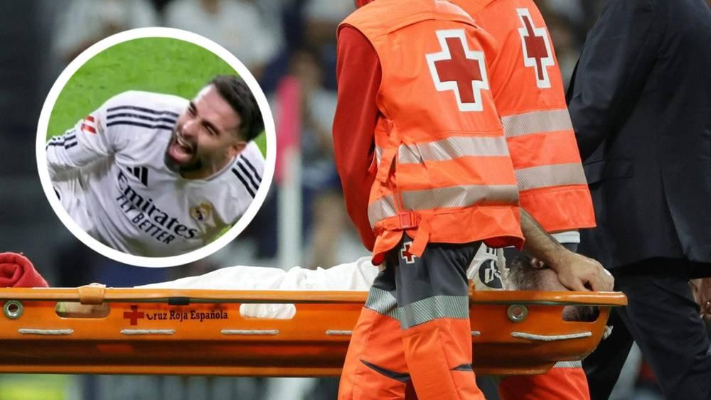 رسميا/ كارفاخال يعاني من تمزق في كل من الرباط الصليبي الأمامي والرباط الجاني الخارجي والوتر المأبضي لساقه اليمنى