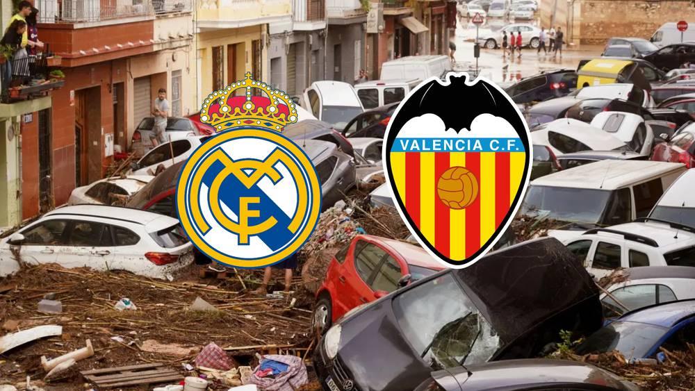رسميا/ تأجيل مباراة فالنسيا ضد ريال مدريد بسبب إعصار "دانا" وحصيلة الوفيات ترتفع إلى 104