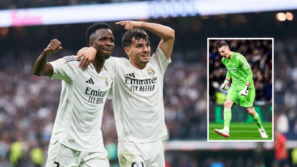 "هاتريك" فينيسيوس و"أسيست" براهيم دياز ولونين.. ريال مدريد "يتعافى" بفوز كبير على أوساسونا (4-0)