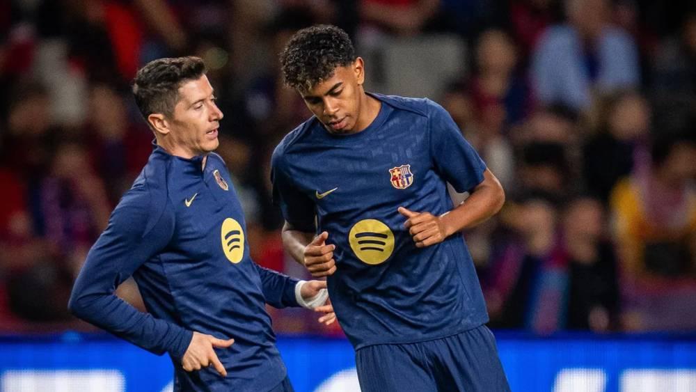 رسميا/ لامين يامال يغيب لمدة تتراوح بين 2 و3 أسابيع وليفاندوفسكي لـ 10 أيام