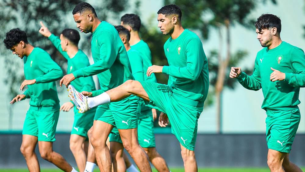 المنتخب المغربي يجري آخر حصصه التدريبية اليوم في الثامنة مساء تأهبا لملاقاة الغابون في تصفيات "الكان"