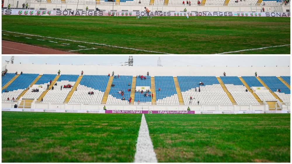 عُشب ملعب "العربي الزاولي" يتأثّر وجودته تنخفض قبل مباراة الوداد و"الماص"