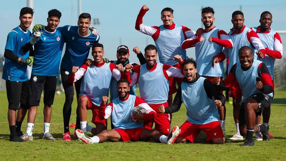 الوداد يختتم تحضيراته لملاقاة اتحاد تواركة بصفوف مكتملة