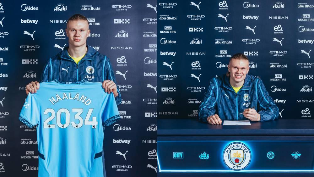 رسميا/ مانشستر سيتي يحصن هالاند بعقد "تاريخي"