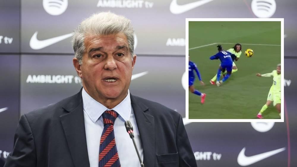 لابورتا: "عدم الإعلان عن ضربة جزاء لكوندي ضد خيتافي يعتبر فضيحة!"