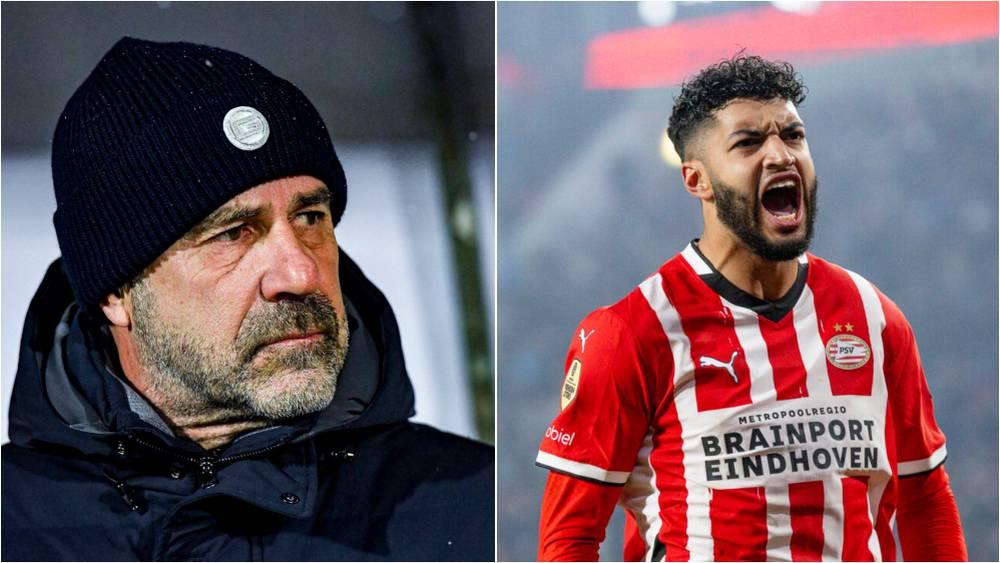 مدرب آيندهوفن موضحا سبب غياب الصيباري: "أكثر من نصف التشكيلة مريضة.. هناك إنفلونزا منتشرة والأمر كان سيئا بالنسبة للاعب الليلة الماضية"