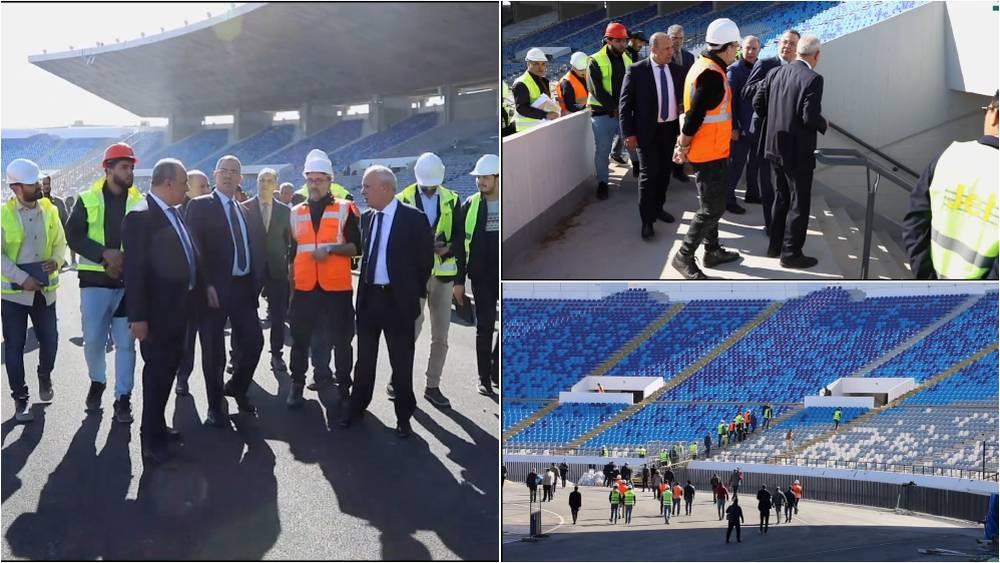 لقجع يقوم بزيارة تفقدية لملعب محمد الخامس بتواجد والي جهة الدار البيضاء وبلقشور