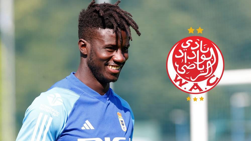 الوداد يعلن تعاقده رسميا مع المهاجم الغاني صاوميل أوبينغ